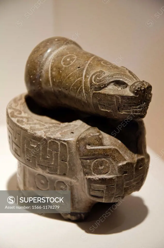 Stone mortar  Chavin culture 900 BC-200 BC  Perú