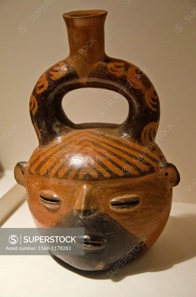 Ceramic vessel  Virú culture 100 BC-200 AC  Perú