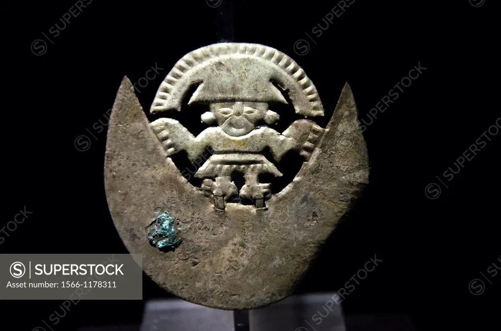 Pre-Columbian Jewelry  Moche culture 100 AC-800 AC  Perú , ceremonial knife