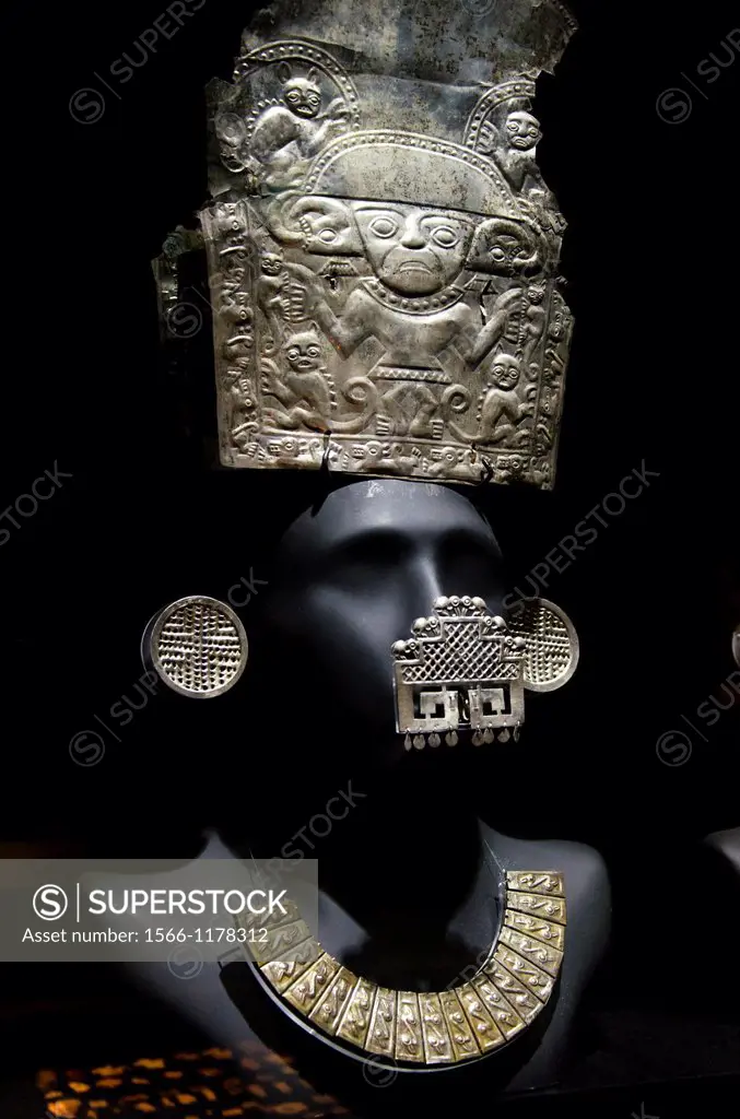 Pre-Columbian Jewelry  Chimú culture 1100 AC-1470 AC  Perú