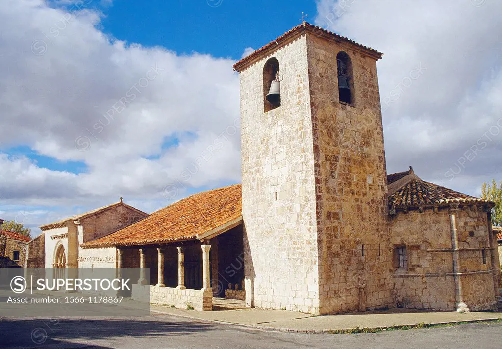 San Bartolome church. Campisabalos, Guadalajara province, Castilla La Mancha, Spain.