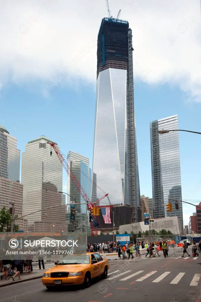 Building site at Ground zero, the area of the former World Trade Center, WTC, Manhattan, New York City, USA