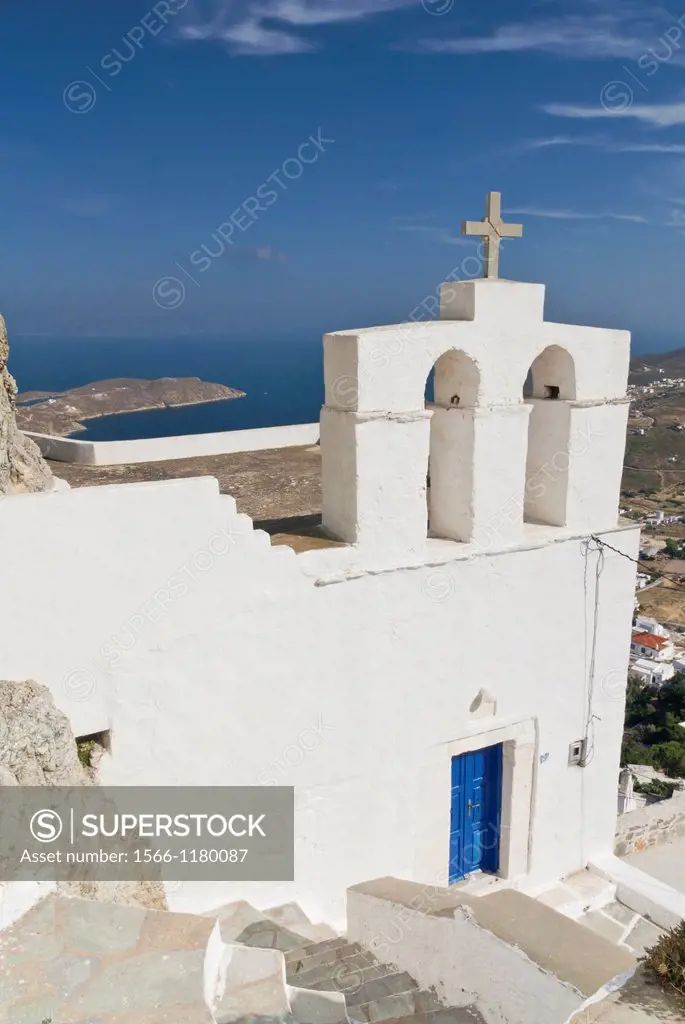 Greek Orthodox church, Chora, Serifos, Cyclades, Greece