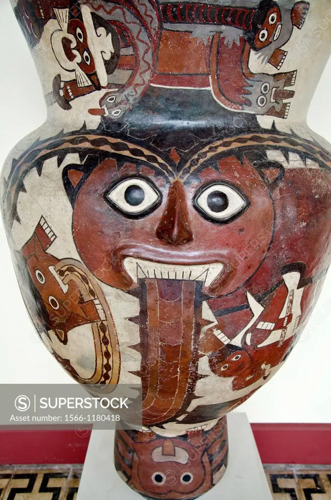 Ceramic vessel, Drum  Nazca culture 100 AC-800 AC  Perú