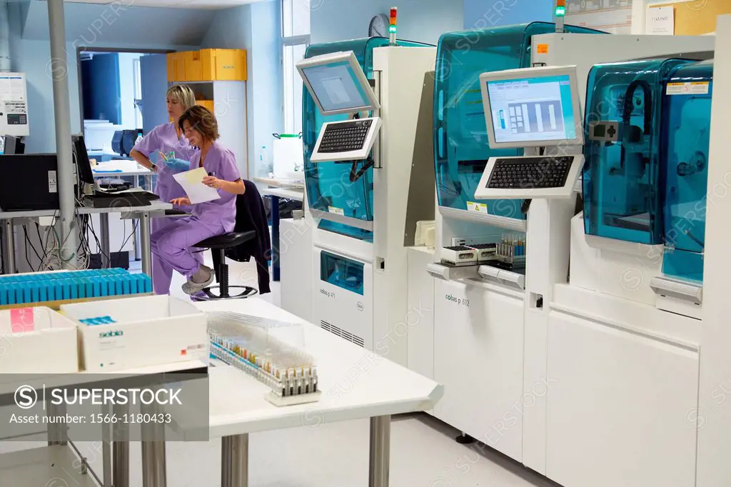 Hematology Laboratory, Task targeted automation system, Donostia Hospital, San Sebastian, Donostia, Gipuzkoa, Basque Country, Spain