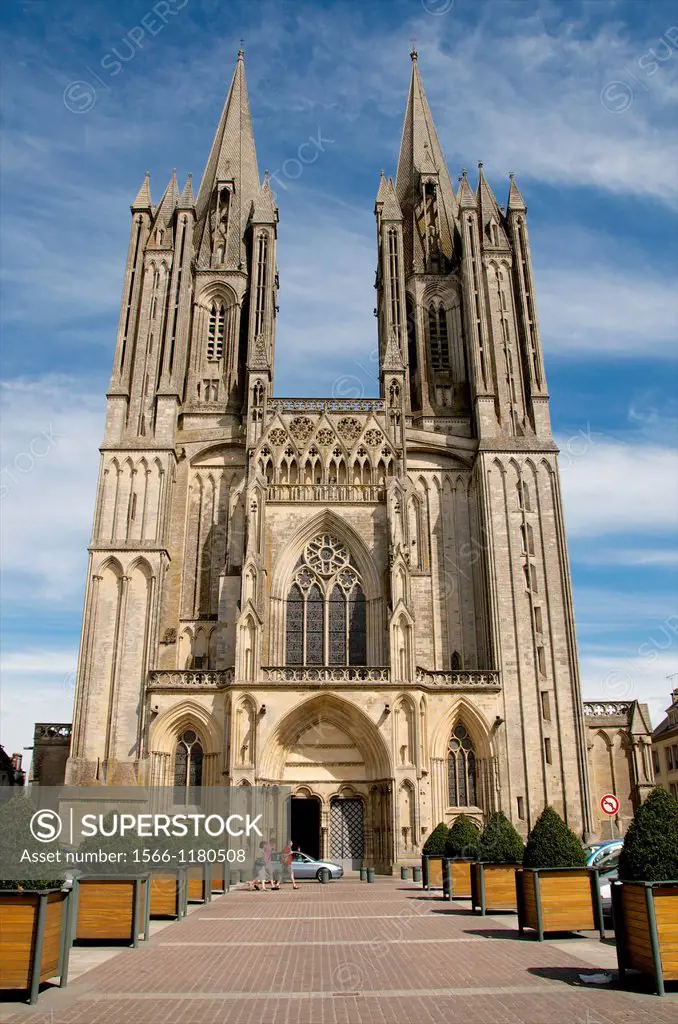 Notre Dame cathedral 14th c Coutances, Cotentin, Normandy, France , Manche, 50