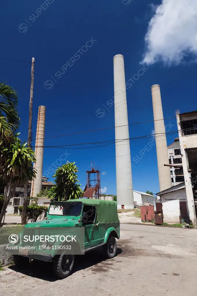 Cuba, Havana Province, Camilo Cienfuegos, ruins of the former US-built Hershey sugar factory
