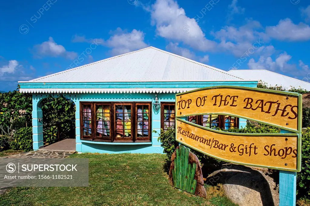 The Baths of Virgin Gorda in British Virgin Islands a restaurant called The Top of the Baths