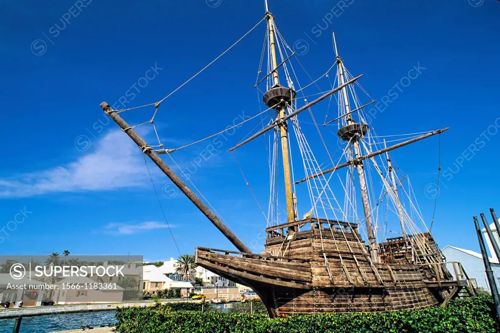 Historical Old Ship the famous Deliverence built in 1609 at St Georges Island Bermuda