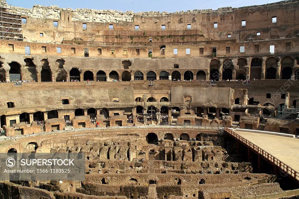 Roma Italia  Interior del Coliseo de la ciudad de Roma  The interior of the Colosseum in Rome