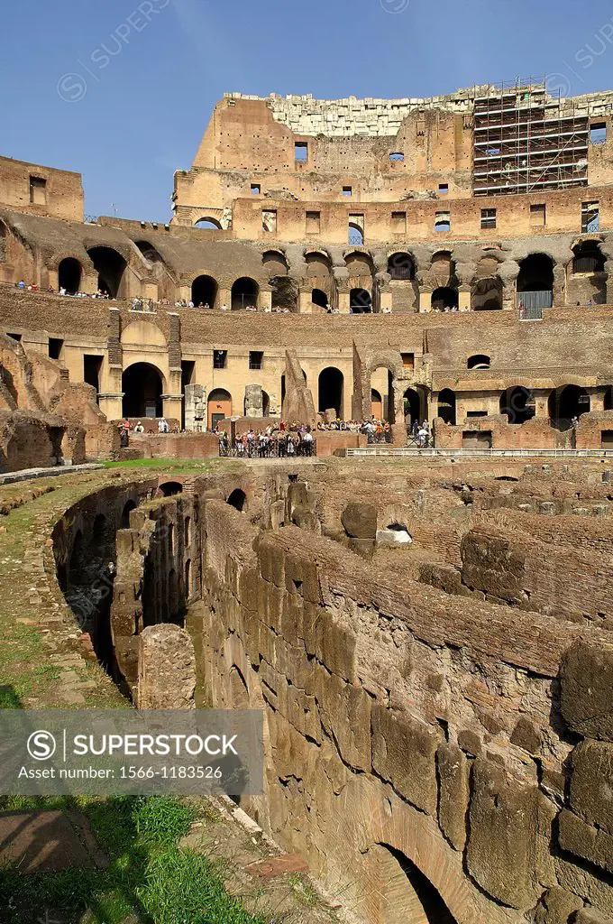 Roma Italia  Interior del Coliseo de la ciudad de Roma  The interior of the Colosseum in Rome