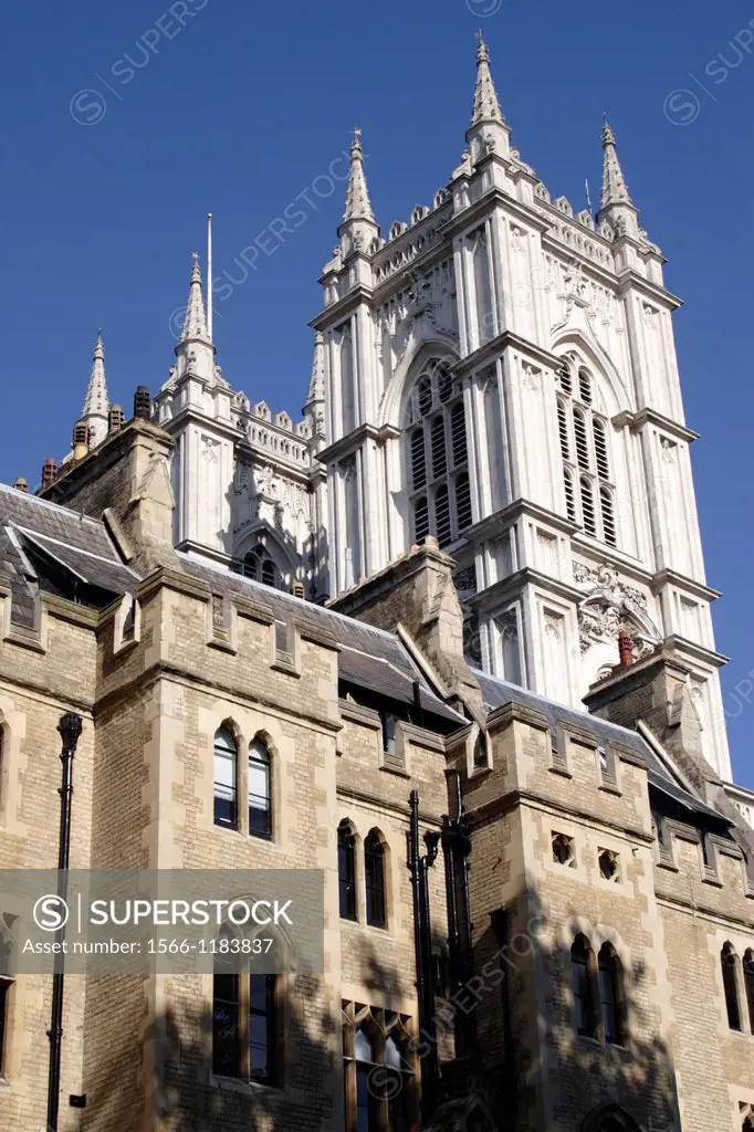 Westminster Abbey viewed from Dean´s Yard London