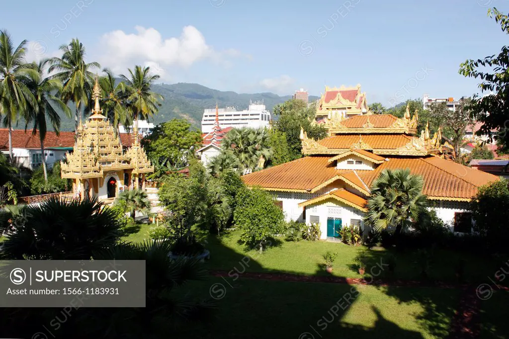 The Dhammikarama Burmese Temple, Georgetown, Penang, Malaysia.