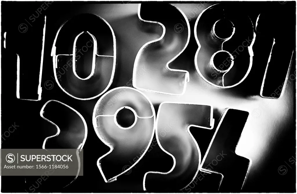 assorted group of numbers,