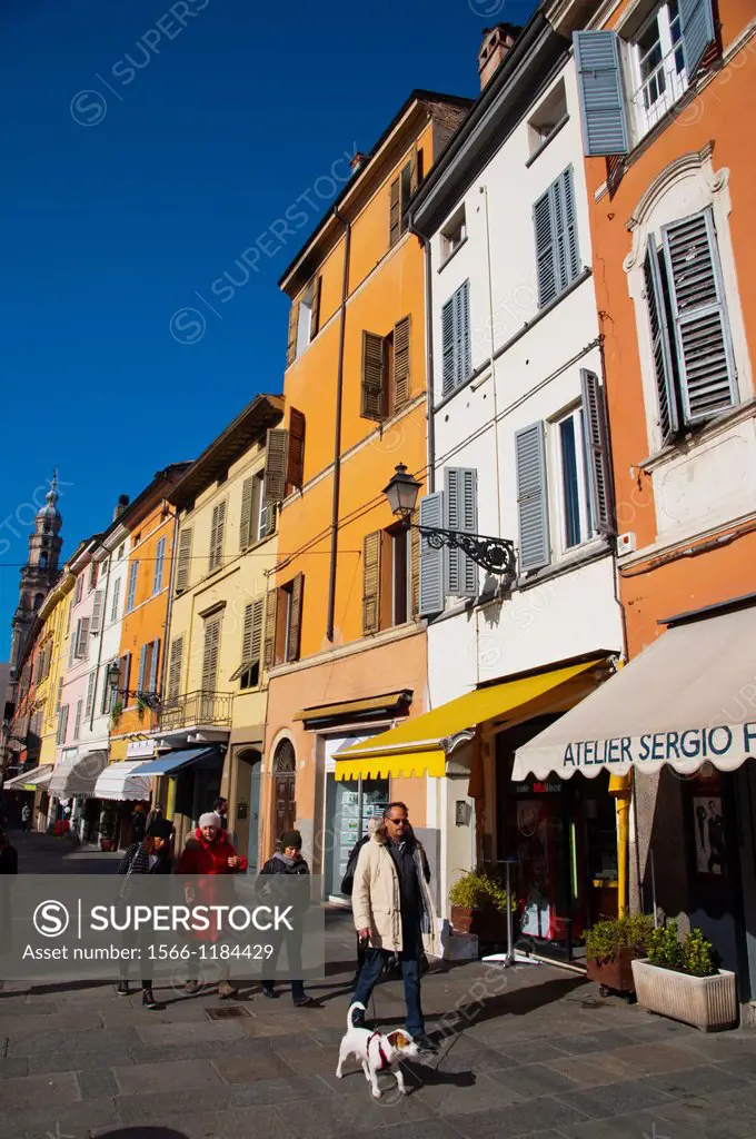 Strada della Republica street central Parma city Emilia-Romagna region central Italy Europe