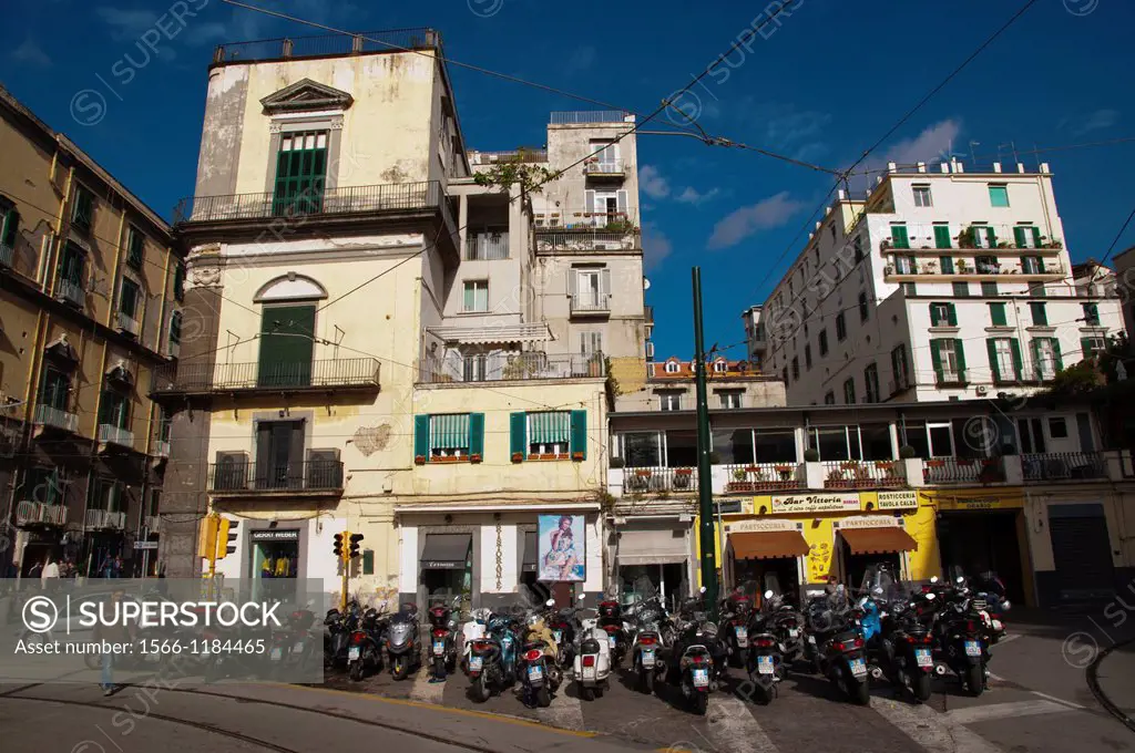 Piazza Vittoria square Chiaia district Naples city La Campania region southern Italy Europe