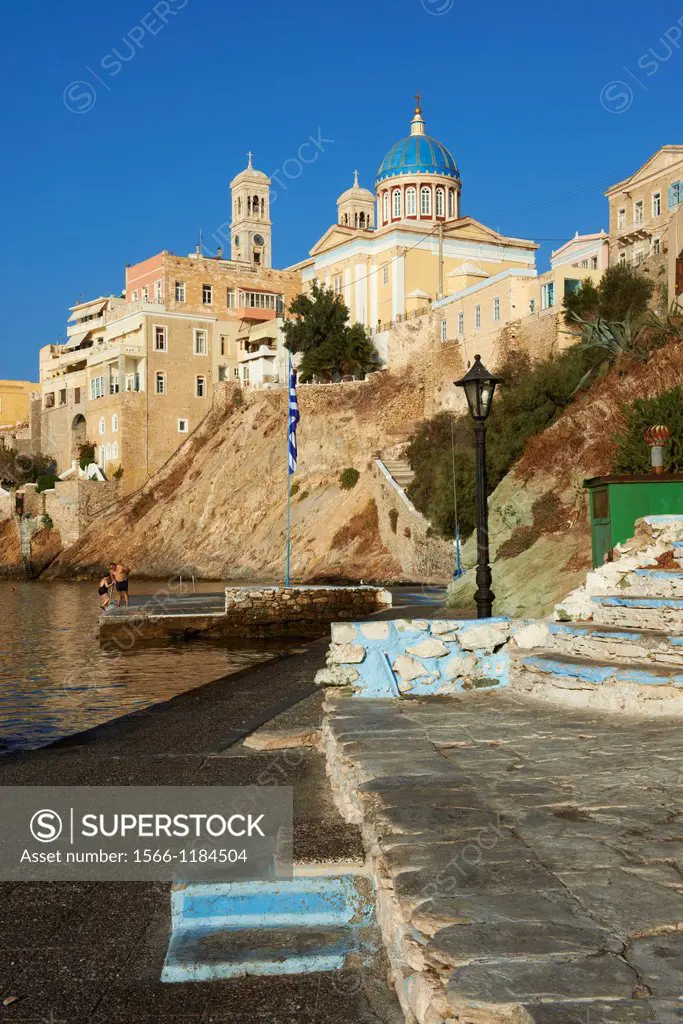 Greece, Cyclades islands, Syros island, Ermoupoli, Agios Nikolaos church
