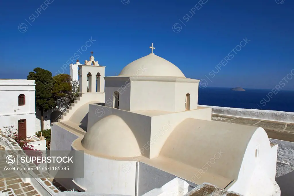 Greece, Cyclades Islands, Serifos island, Taxiarhes monastery