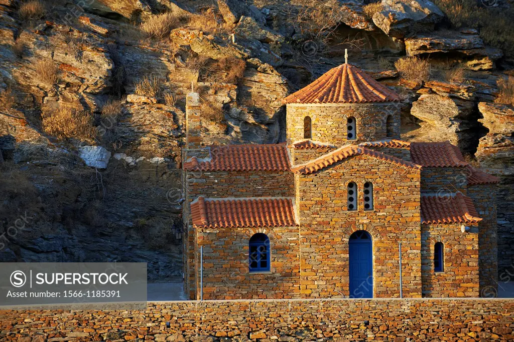 Greece, Cyclades Island, Kea Island, Old Church