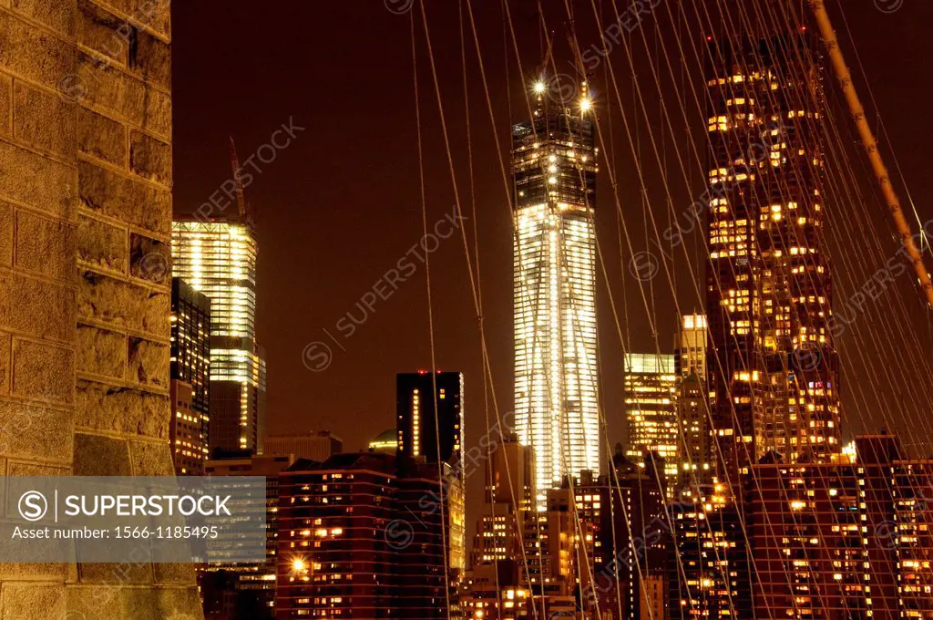 View of the Freedom Tower, Ground Zero, New York City, USA
