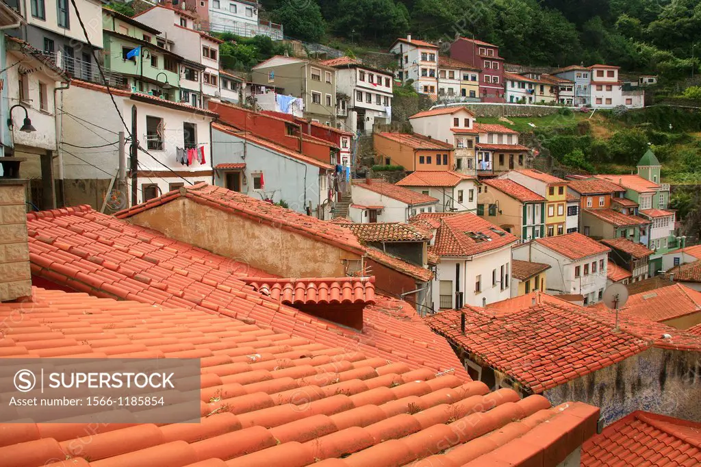 View of the village of Cudillero  Asturias