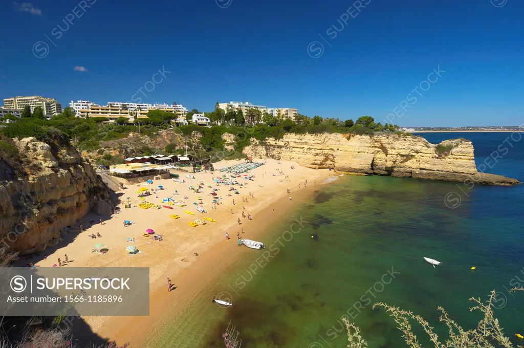 Praia da Senhora da Rocha, Nossa Senhora da Rocha Beach, Armaçao de Pera, Algarve, Portugal.