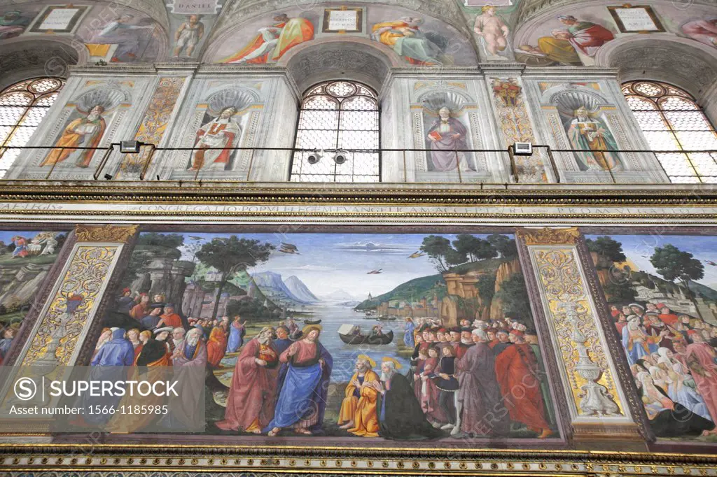 The Sistine chapel by Michelangelo, Vatican, Rome, Italy