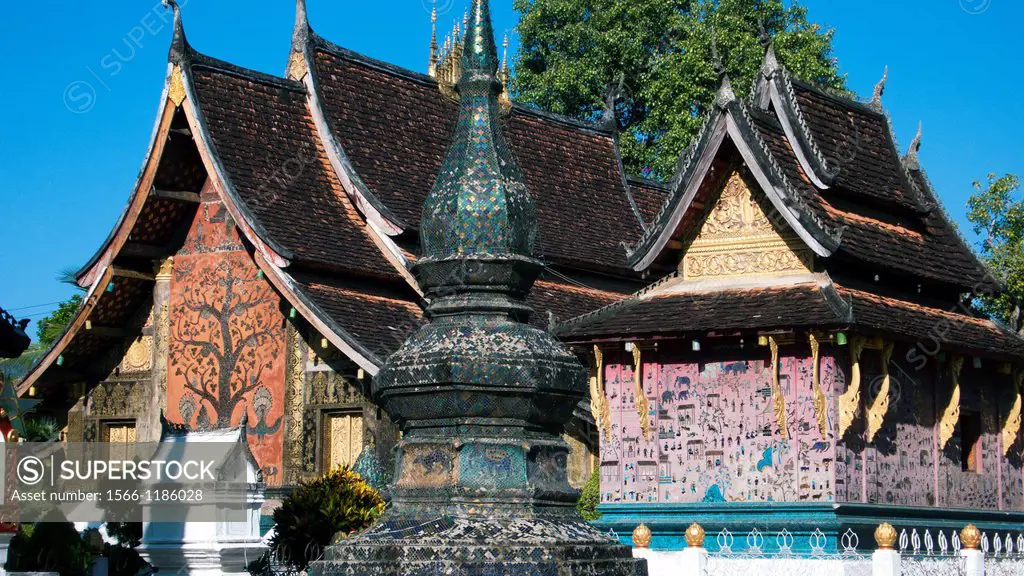 Xieng Thong Buddhist temple or wat Luang Prabang Laos