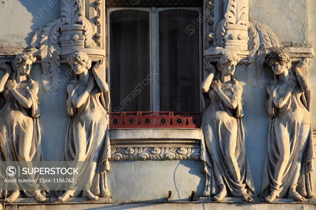 Romania, Cluj-Napoca, historic architecture, statues,