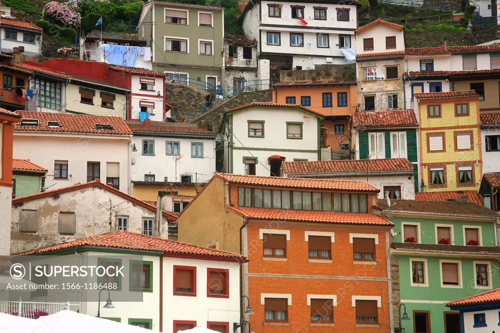 View of the village of Cudillero  Asturias