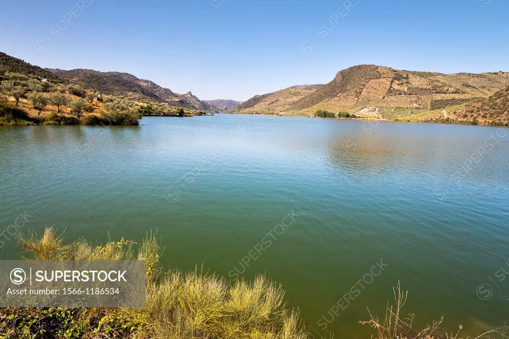 Saucelle reservoir in the Arribes del Duero  Vilvestre  Salamanca  Castilla León  Spain
