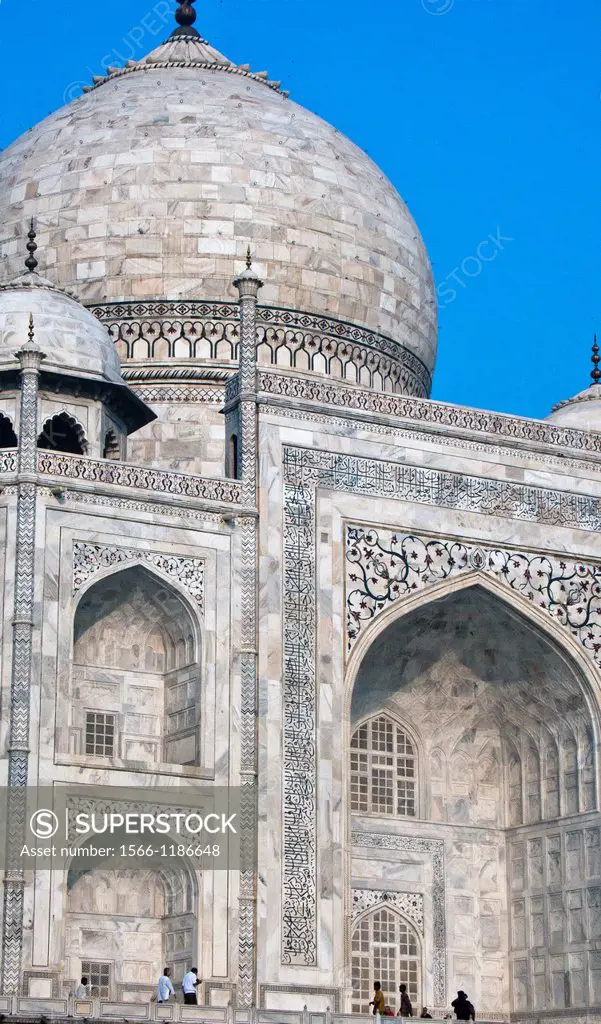 Taj Mahal mausoleum dawn Agra Uttar Pradesh India