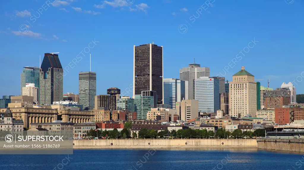 Canada, Quebec, Montreal, skyline, St Lawrence River,