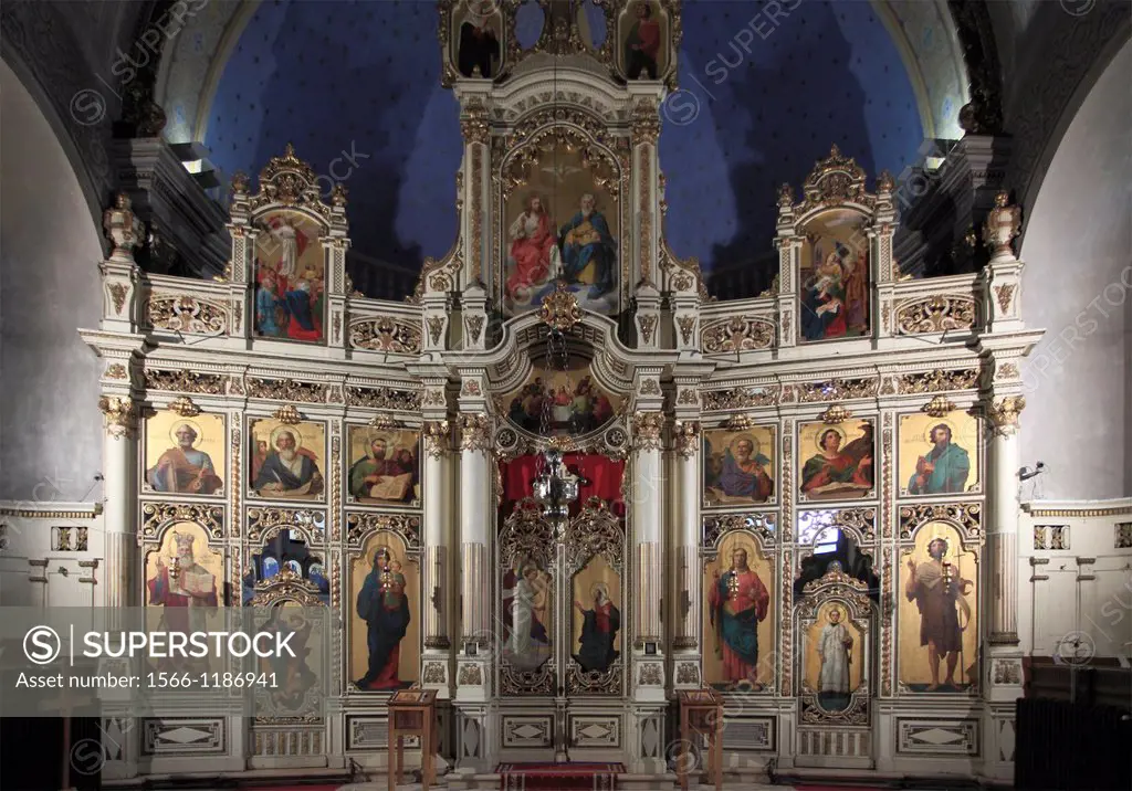 Serbia, Vojvodina, Subotica, Serbian Orthodox Church, interior,