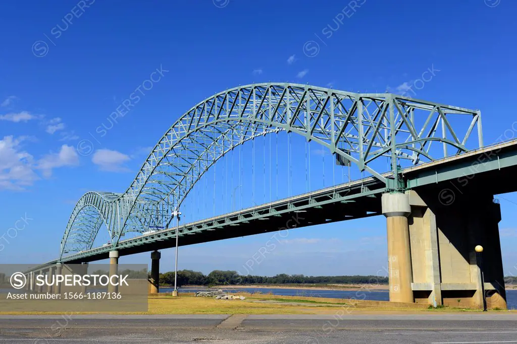 Hernando De Soto Bridge Memphis Tennessee TN Mississippi River Arkansas