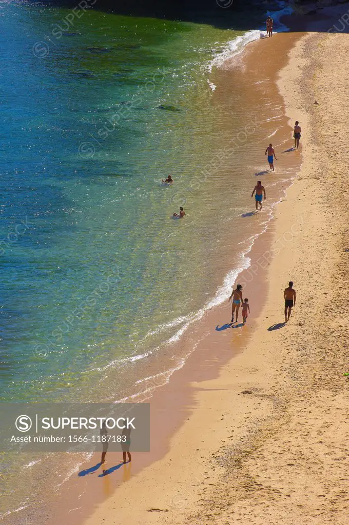 Praia da Senhora da Rocha, Nossa Senhora da Rocha Beach, Armaçao de Pera, Algarve, Portugal.