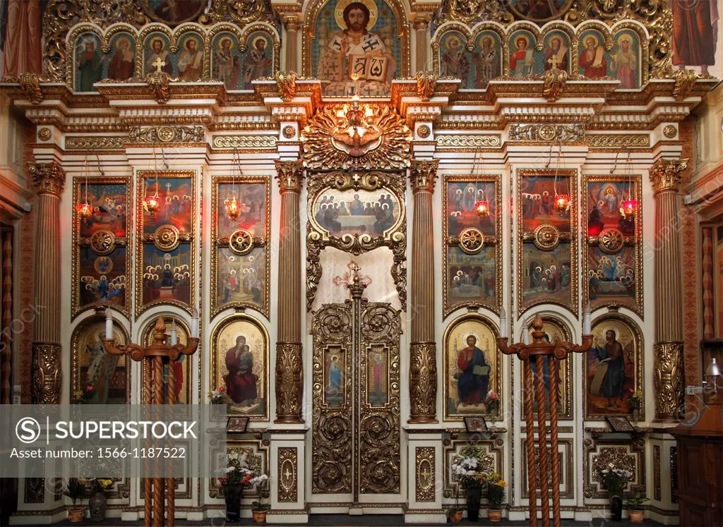 Romania, Targu Mures, Greco-Catholic Cathedral, interior,