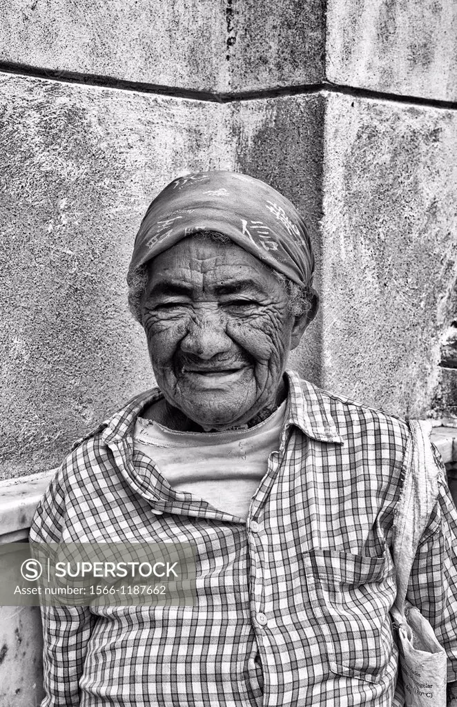 Portrait of older local woman in Santa Clara Cuba