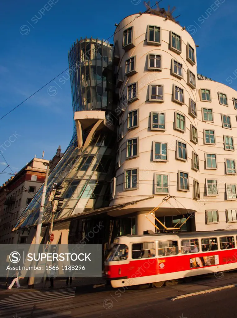 The Dancing House, Czech: Tancící dum or Fred and Ginger is the nickname given to the Nationale-Nederlanden building,Prague, Czech Republic, Europe.
