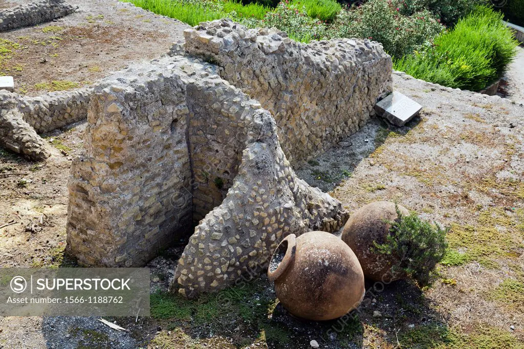 Ruins in Pompeya  Italy