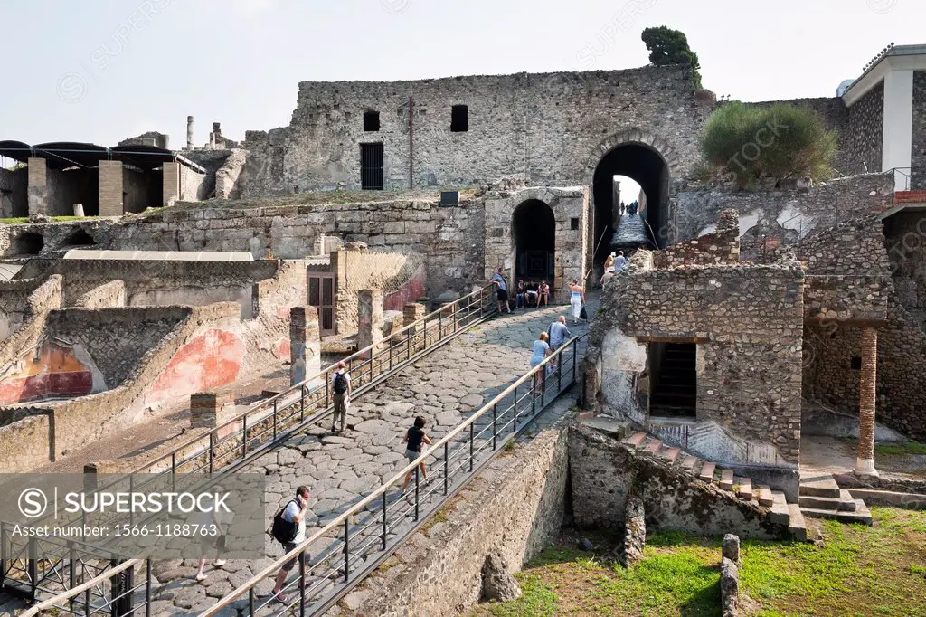 Tourism at Pompeya  Italy