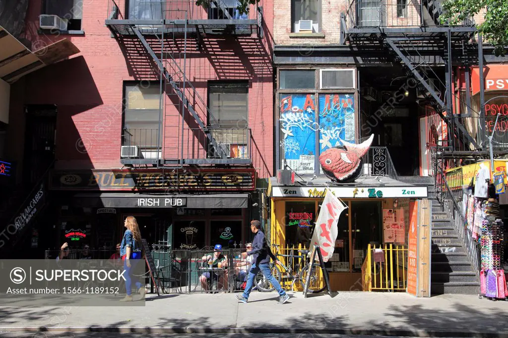 St  Marks Place, Greenwich Village, East Village, Manhattan, New York City, USA