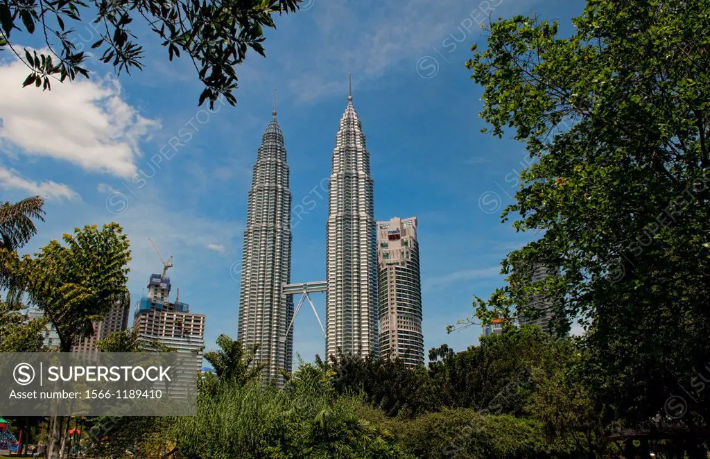 Kuala Lumpur Malaysia modern city Gigantic Twin Towers largest world high skyscraper Asia Asian