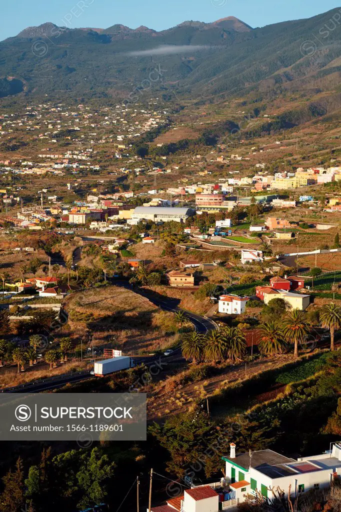 View from the Mirador de la Concepción, Santa Cruz de La Palma, La Palma, Canary Island, Spain.