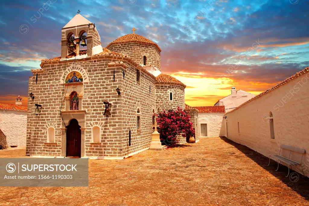 Greek Orthodox Monastery of the Profitis Ilias, Hydra, Greek Saronic Islands