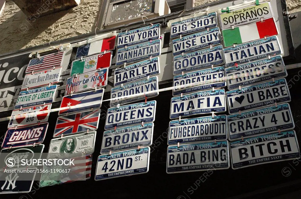 New York City, silly plates, Italian-inspired, sold as souvenirs in the Little Italy of The Bronx