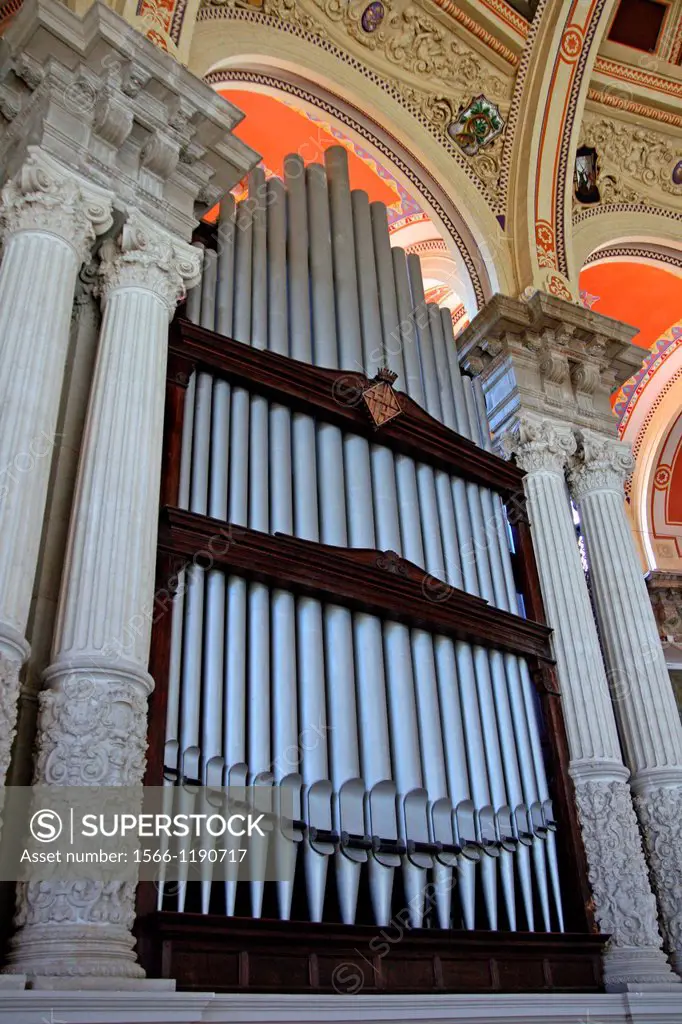 organ, Palau Nacional, Montjuic, Barcelona, Catalonia, Spain