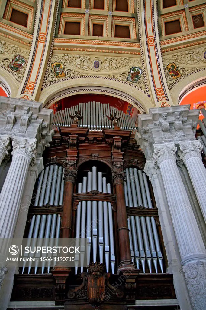 organ, Palau Nacional, Montjuic, Barcelona, Catalonia, Spain