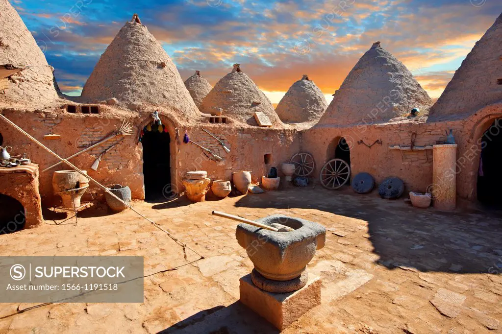 Pictures of the beehive adobe buildings of Harran, south west Anatolia, Turkey Harran was a major ancient city in Upper Mesopotamia Turkey. The locati...