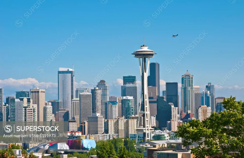 Seattle, Washington skyline from Queen Anne´s Hill in 2011